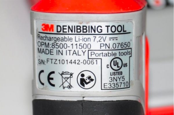 3M Denibbing Tool OPM 8500-11500 (Tool Label)